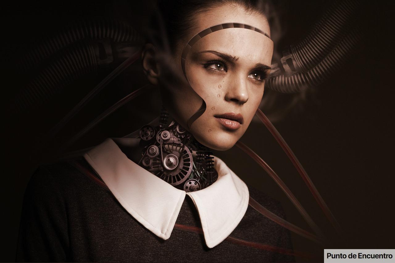 Crean un espeluznante robot humanoide cuya cara está hecha de piel viva