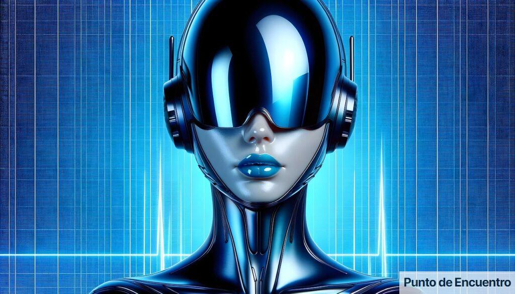 robot humanoide cuya cara está hecha de piel viva